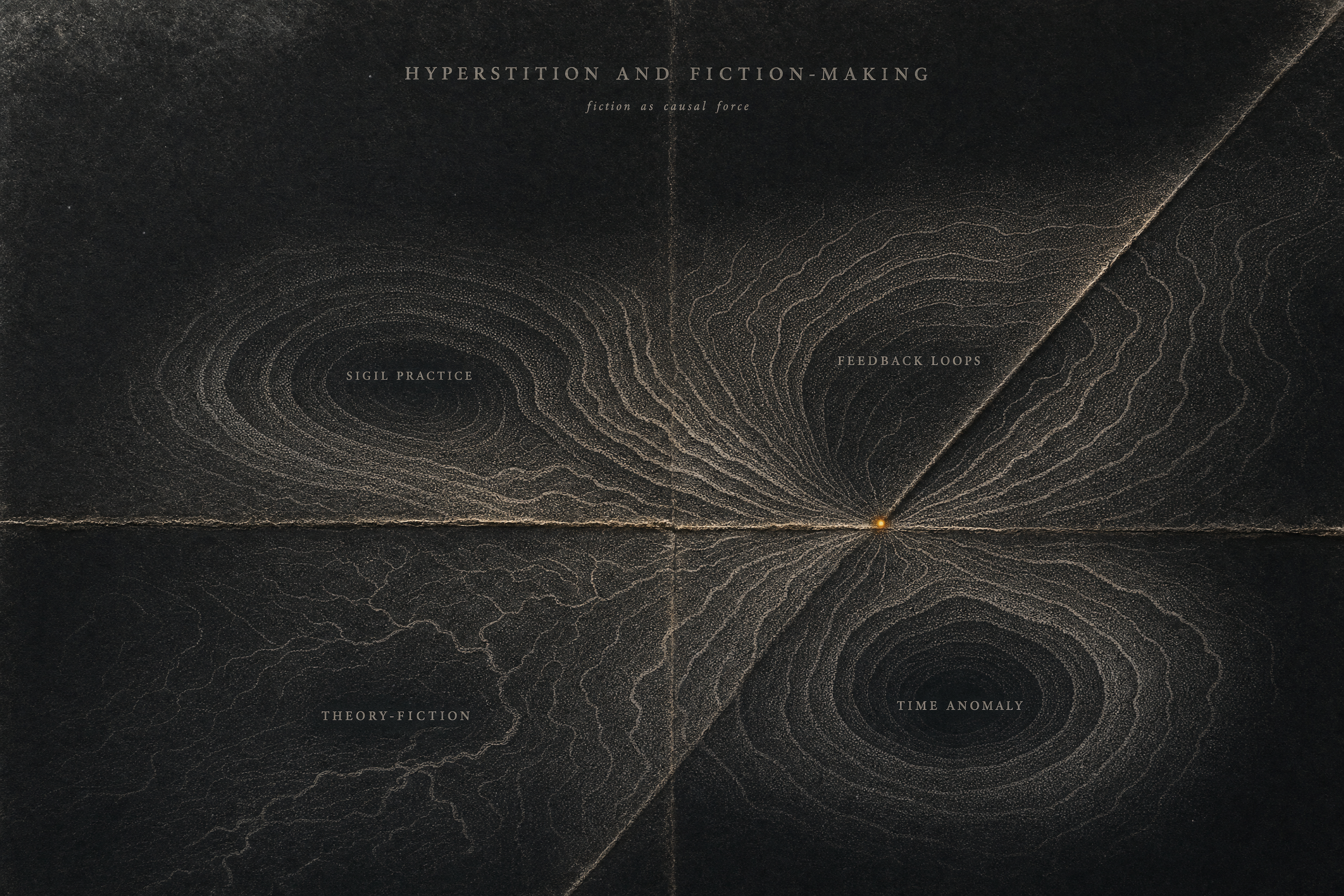 section cluster map for Hyperstition And Fiction Making: Hyperstition, Lemurian Time War, Amy Ireland, Mark Fisher