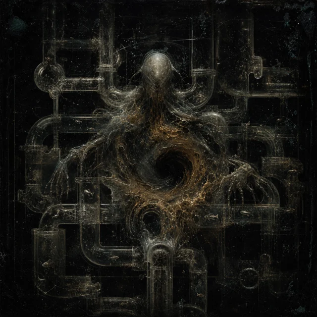 Generated editorial portrait for Djungo, Pandemonium slot M16, net-span 6::1: Infiltrator; amphidemon of Subtle Involvements (and intricate puzzles).