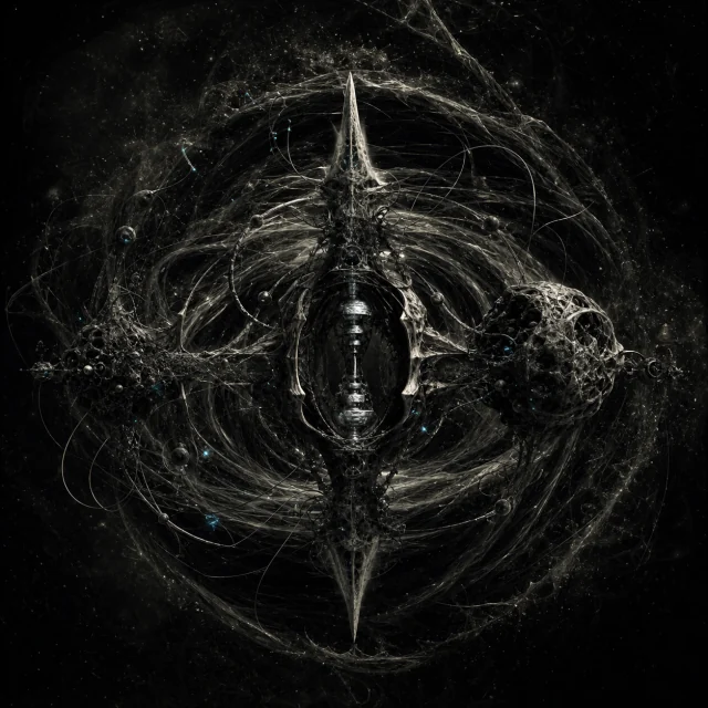 Generated editorial portrait for Unnutchi, Pandemonium slot M42, net-span 9::6: Tachyonic immobility (slow vortex); chaotic xenodemon of Coiling Outsideness.