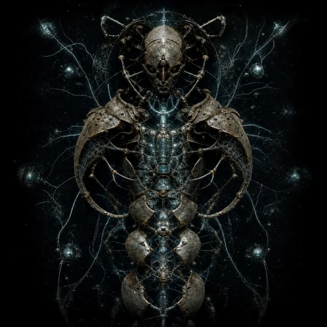 Generated editorial portrait for Nuttubab, Pandemonium slot M43, net-span 9::7: Mimetic Anorganism; amphidemon of Metaloid Unlife.